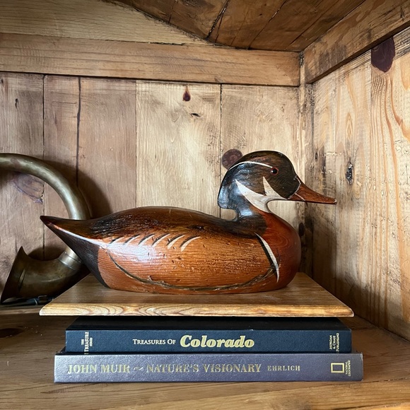 Handmade Other - Vintage hand carved and painted drake decoy